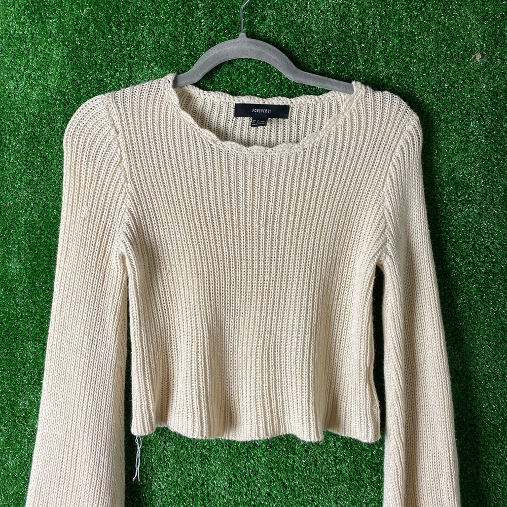 Forever 21 Beige Long Sleeve Sweater